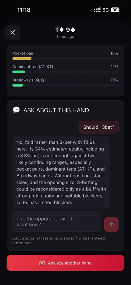 Poker AI - Chat de estudio